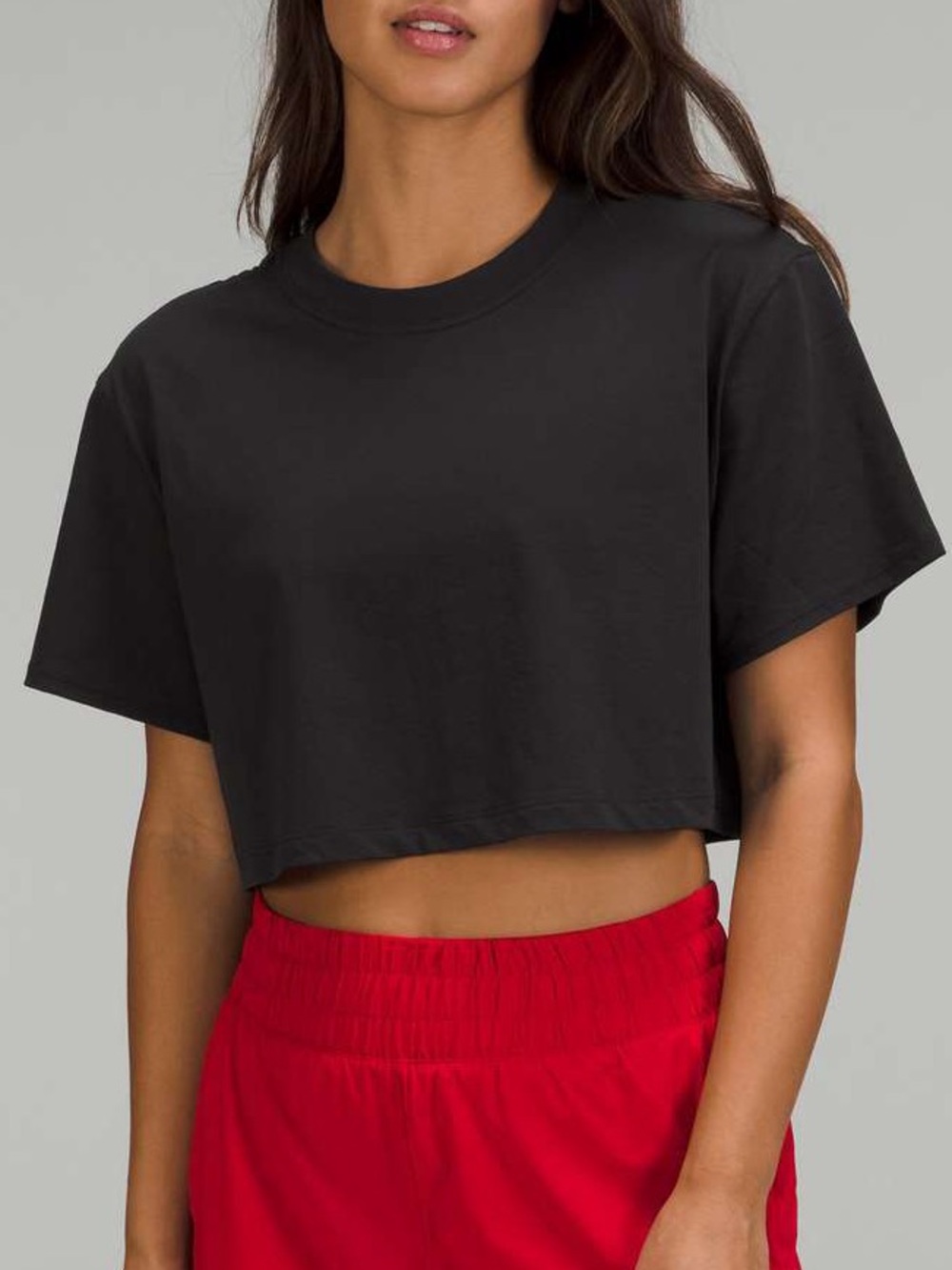 Lululemon | All Yours Cropped Tee | Black